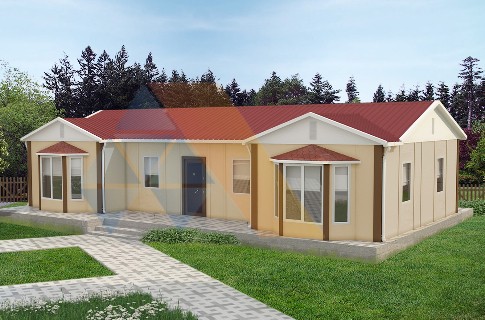 98 m² Prefabrik Tek Katlı Ev